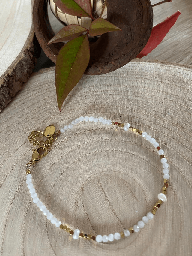 Bracelet Agate Blanche 