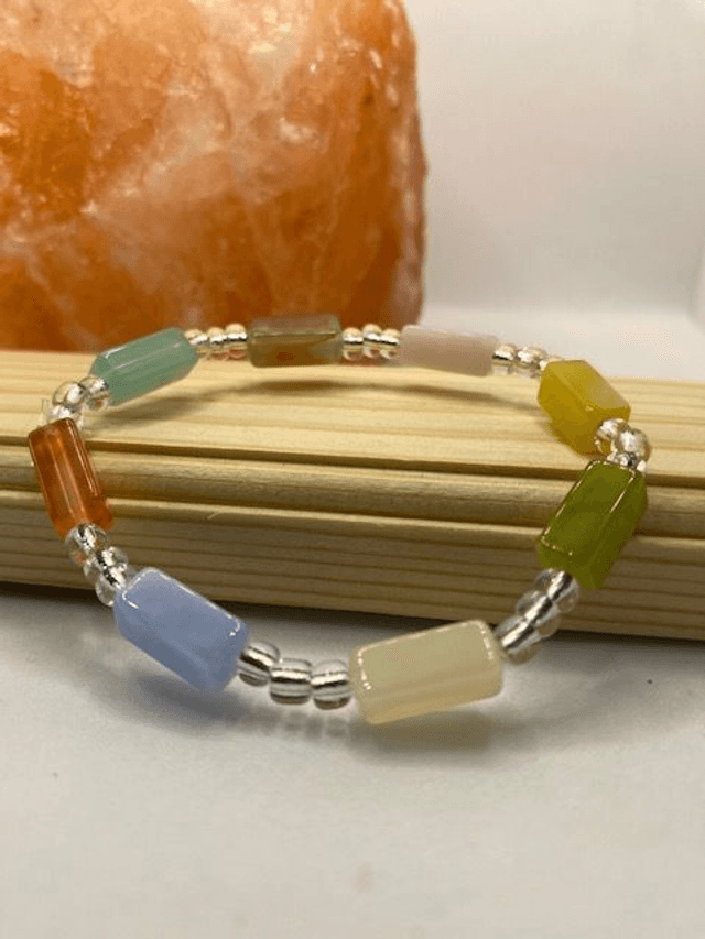 Bracelet Perles Tubes et Rocailles 