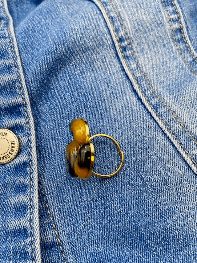 Bague Fleurs Léopard