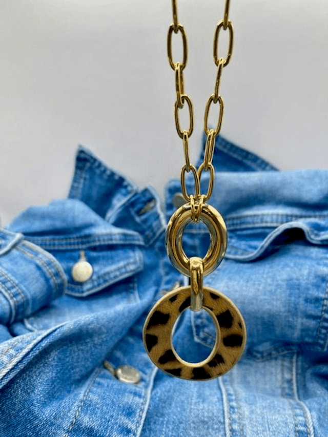 Collier Cercle Léopard 