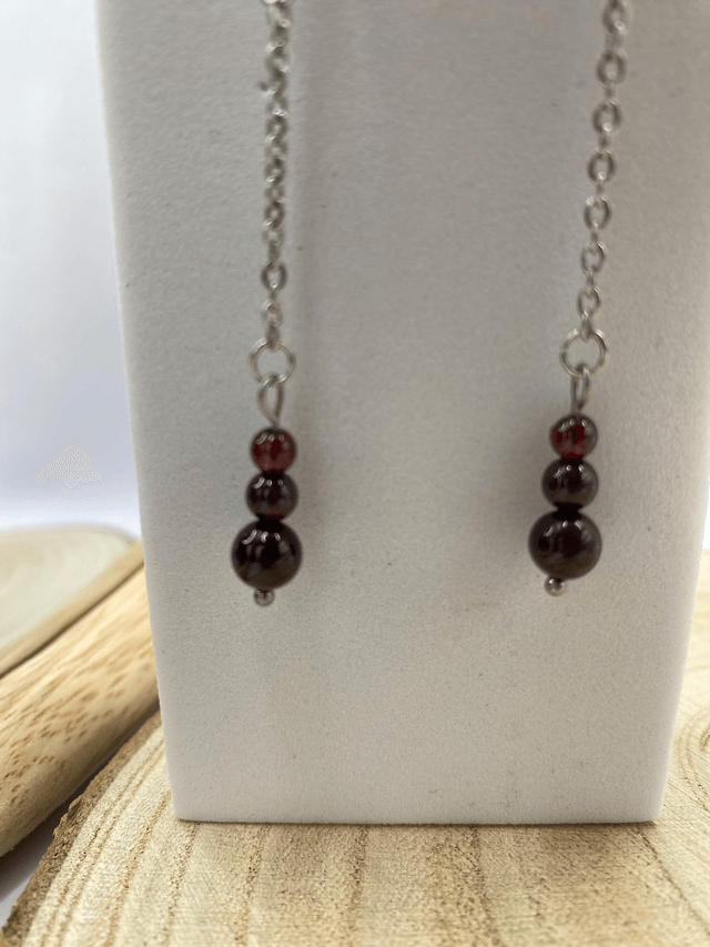 Boucles Grenat 