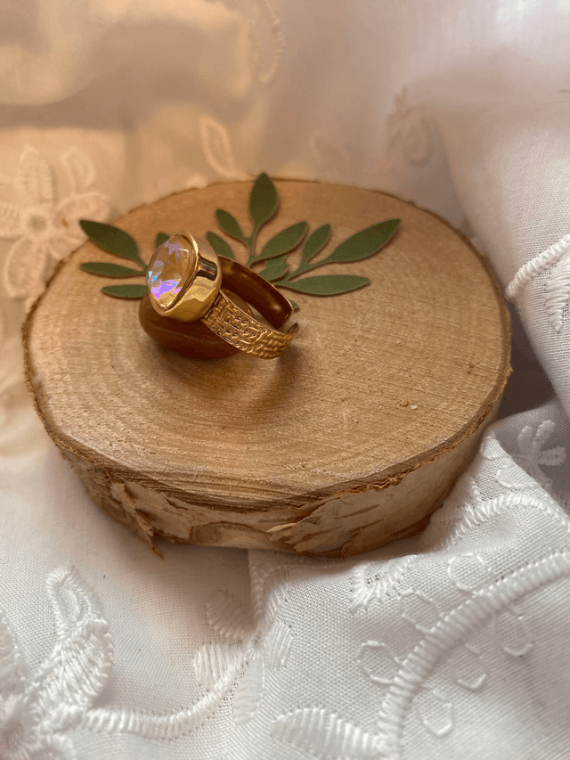 Bague Cristal Rose 