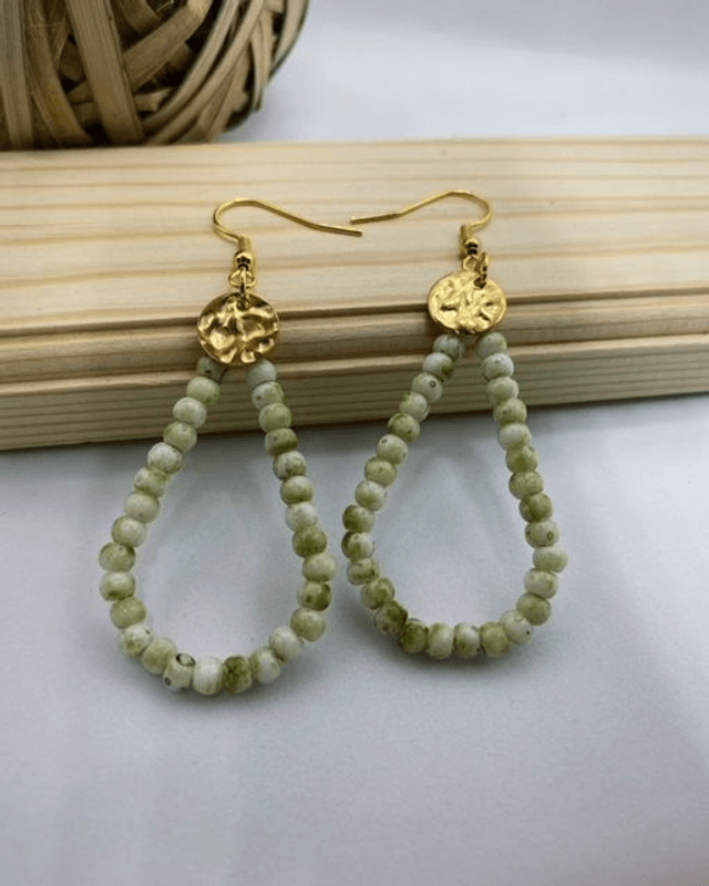 Boucles d'oreilles Vertes 