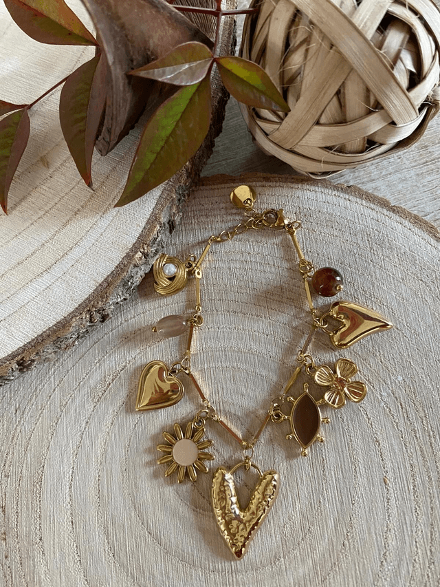 Bracelet breloques Coeur 