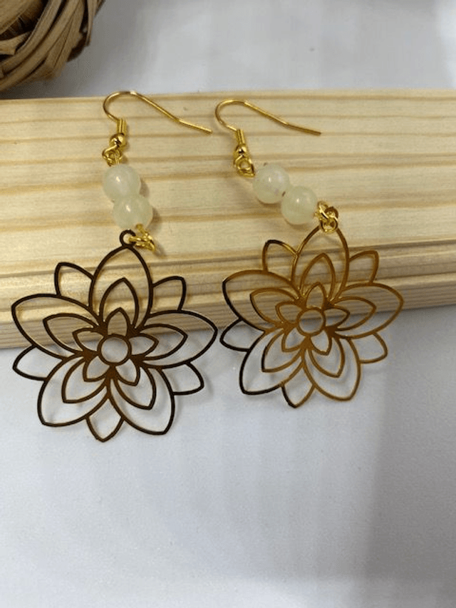 Boucles d'oreilles Fleurs de Lotus 