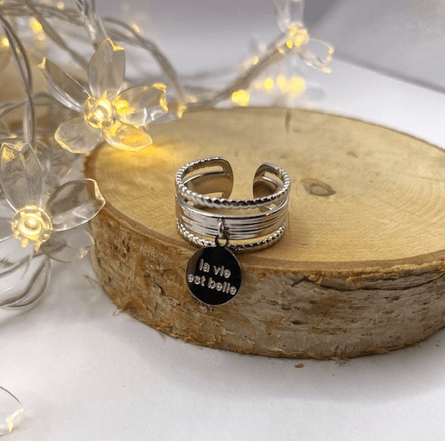 Bague La vie est belle 