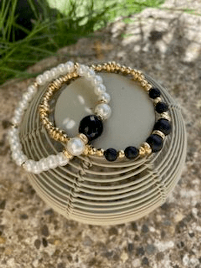 Duo Perles et Onyx 