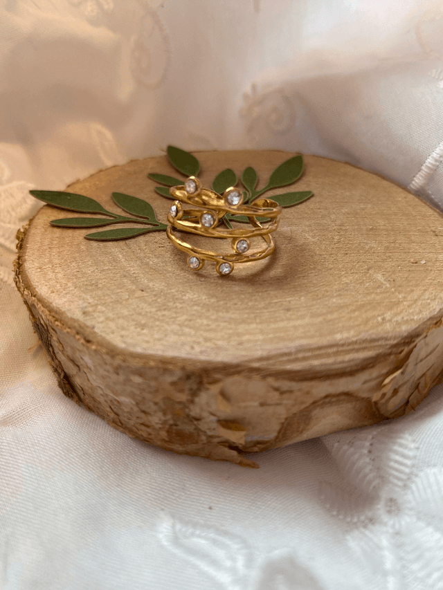 Bague Stras Anneaux 