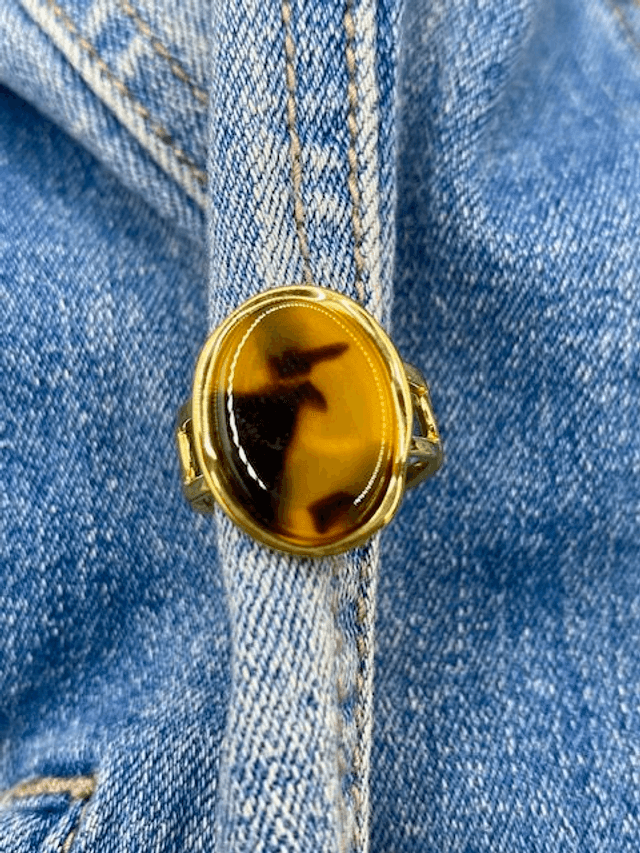 Bague Cabochon Léopard