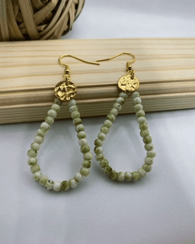 Boucles d&#039;oreilles Vertes 