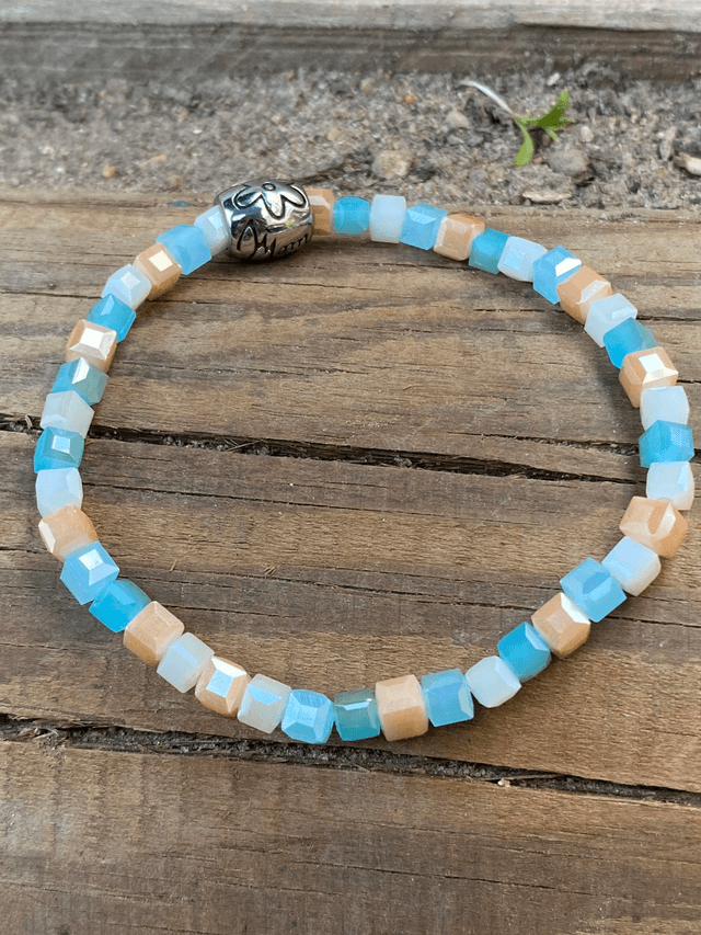 Perles carrées colorées