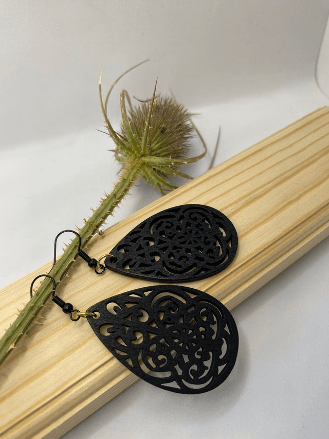 Boucles d&#039;oreilles Bois Noir